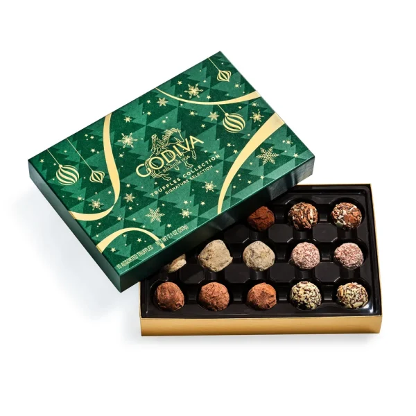 Signature Chocolate Truffles Gift Box, Holiday Edition