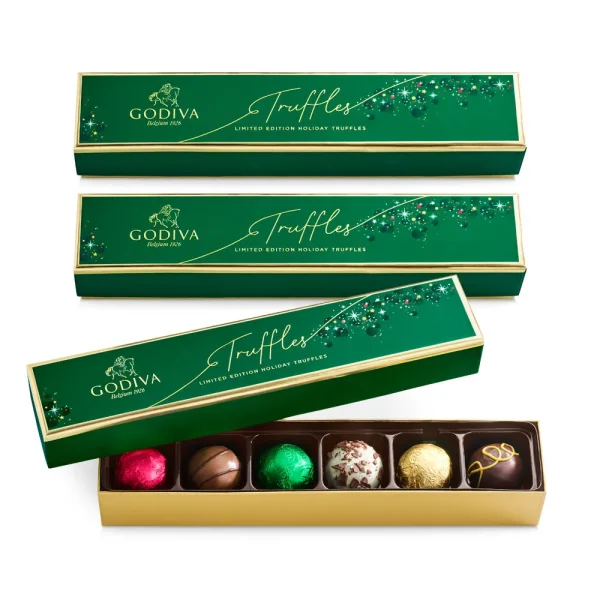 Chocolate Holiday Truffle Flight, 6 pc., Set of 3