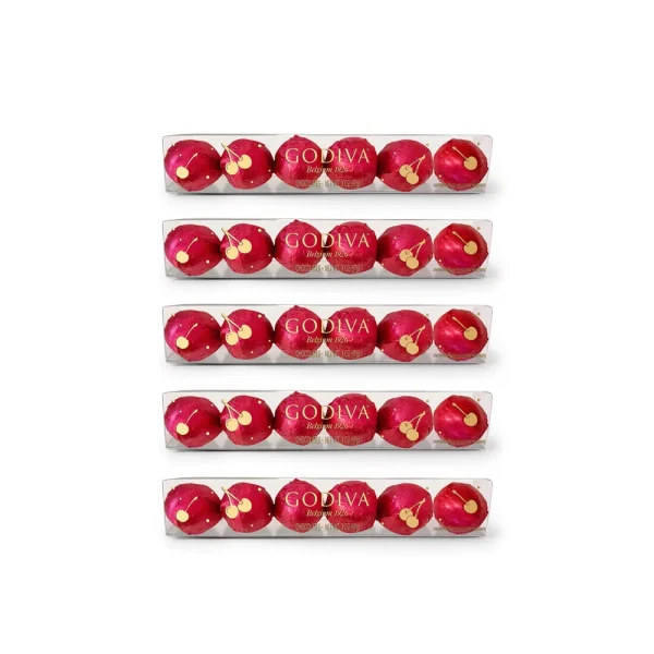 Dark Chocolate Cherry Cordials, 6pc., Set of 5