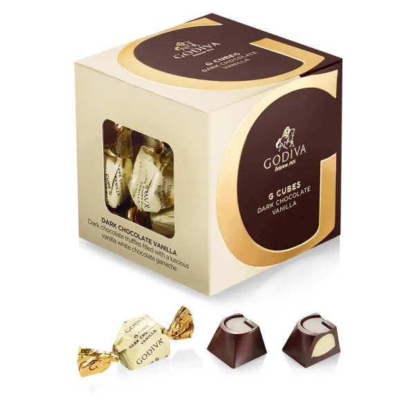 Dark Chocolate Vanilla G Cube Box, 22 pcs.