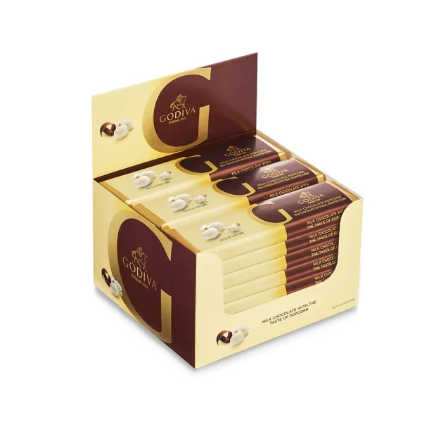 Milk Chocolate with the Taste of Popcorn Bar, Set of 24, 1.5 oz each